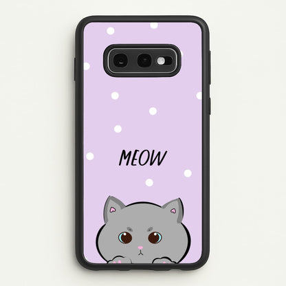 Grey Kitty - Cats  - Cats Phone Case for Galaxy S10e