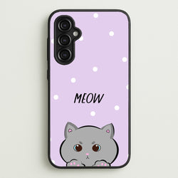 Grey Kitty - Cats  - Cats Phone Case for Galaxy A14