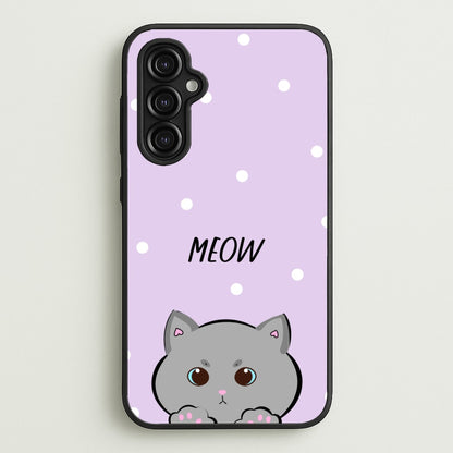 Grey Kitty - Cats  - Cats Phone Case for Galaxy A14