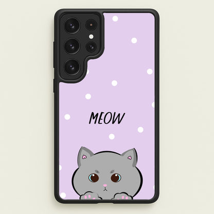 Grey Kitty - Cats  - Cats Phone Case for Galaxy S22 Ultra