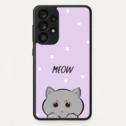 Grey Kitty - Cats  - Cats Phone Case for Galaxy A53