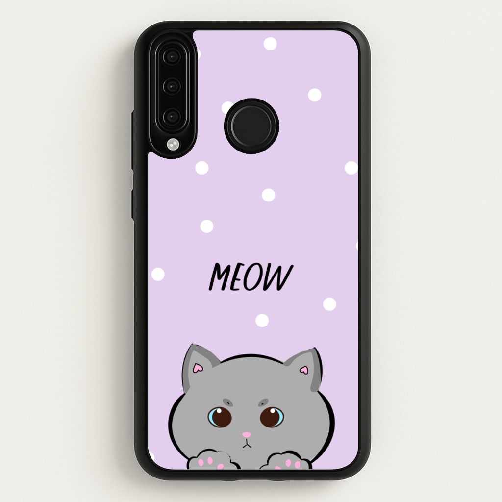 Grey Kitty - Cats  - Cats Phone Case for Huawei P30 Lite