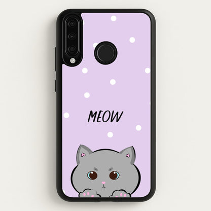 Grey Kitty - Cats  - Cats Phone Case for Huawei P30 Lite