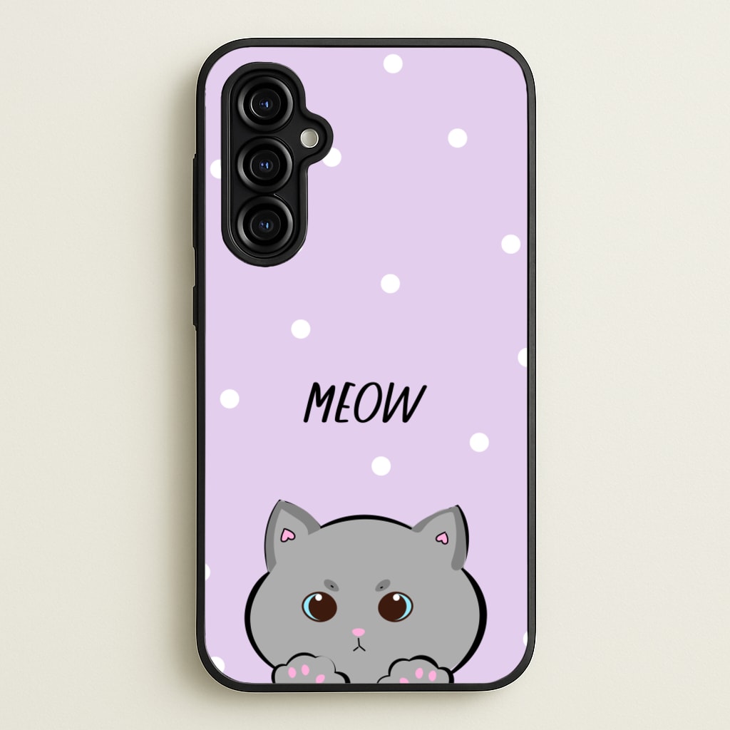 Grey Kitty - Cats  - Cats Phone Case for Galaxy A54