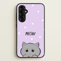 Grey Kitty - Cats  - Cats Phone Case for Galaxy A54