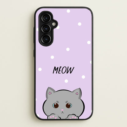 Grey Kitty - Cats  - Cats Phone Case for Galaxy A54