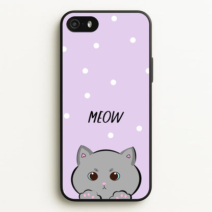 Grey Kitty - Cats  - Cats Phone Case for iPhone 5 / 5s / SE 2016