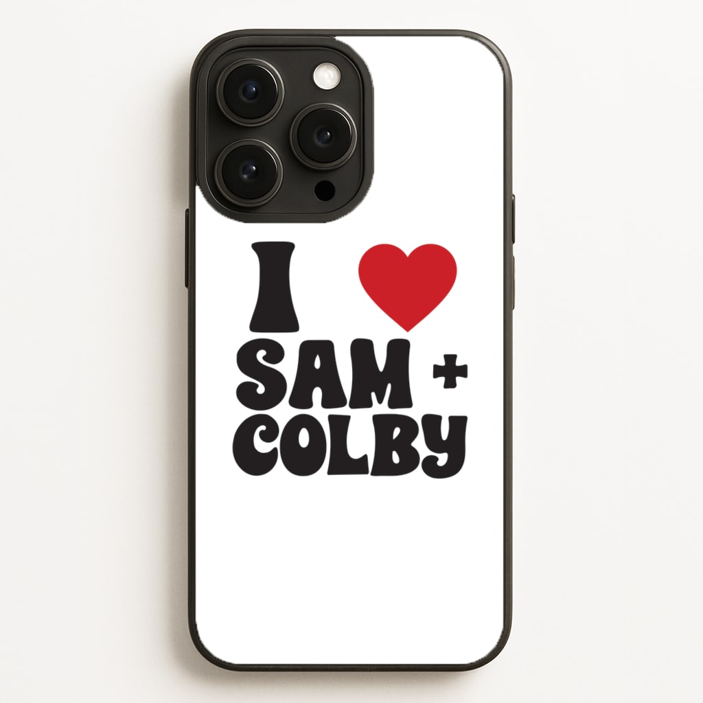 I Love S & C Phone Case
