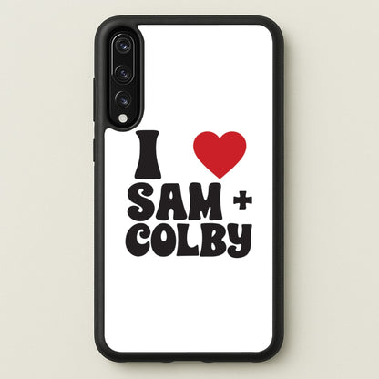 I Love S & C  - Sam And Colby Phone Case for Huawei P20 Pro