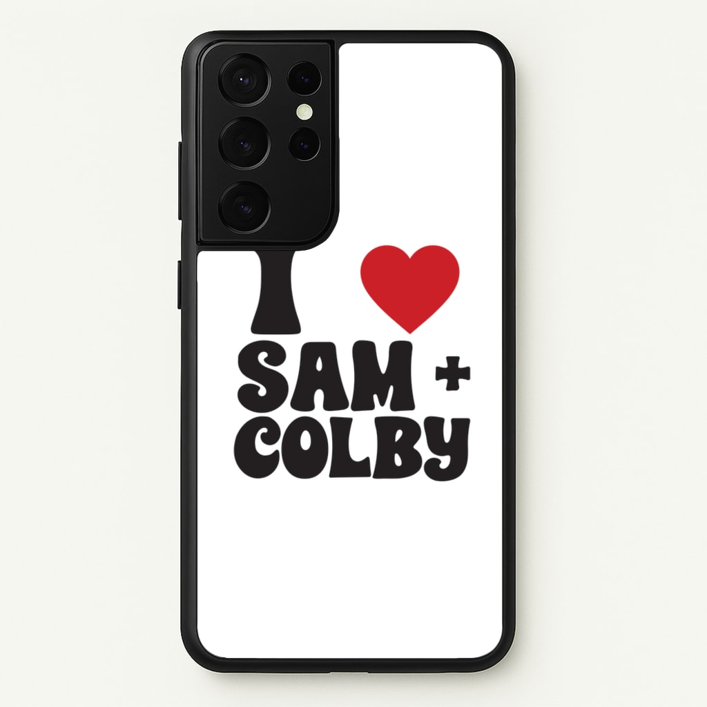 I Love S & C  - Sam And Colby Phone Case for Galaxy S21 Ultra