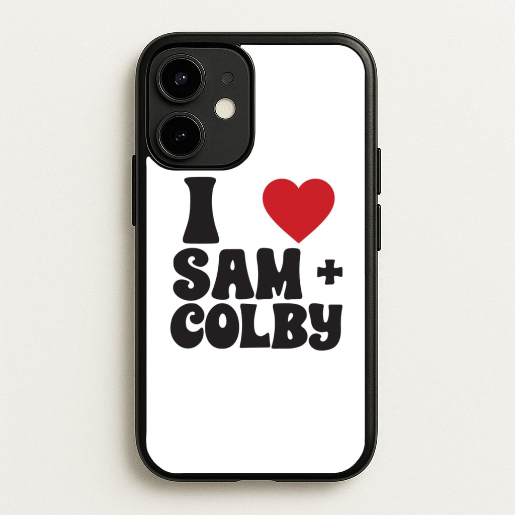 I Love S & C  - Sam And Colby Phone Case for iPhone 12 / 12 Pro