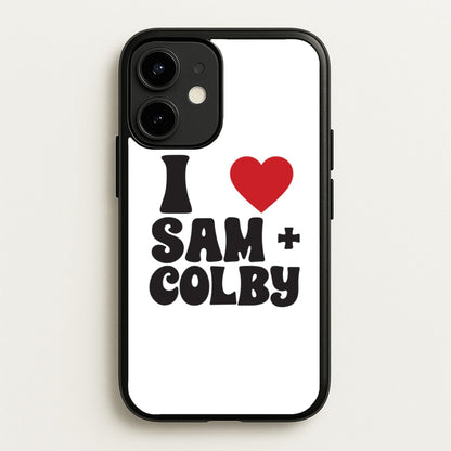 I Love S & C  - Sam And Colby Phone Case for iPhone 12 / 12 Pro