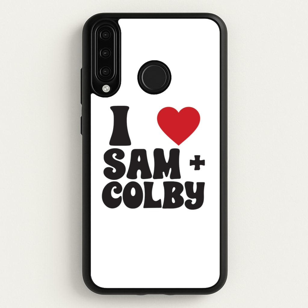 I Love S & C  - Sam And Colby Phone Case for Huawei P30 Lite