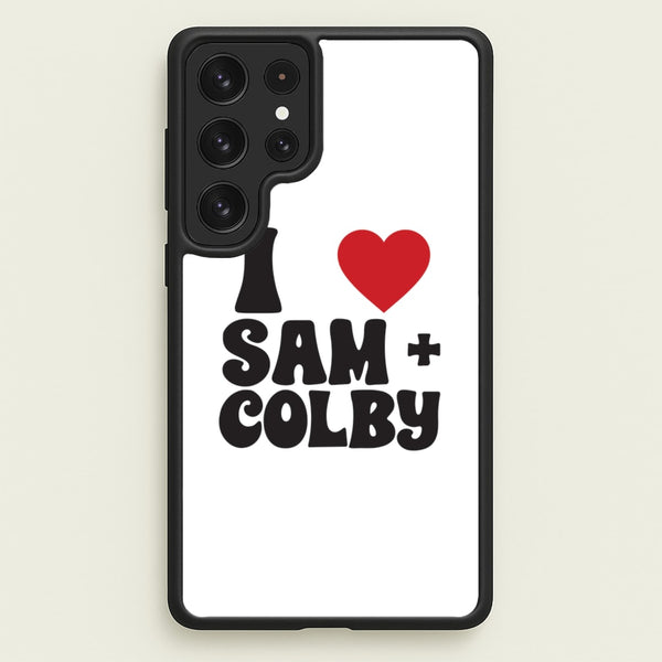 I Love S & C  - Sam And Colby Phone Case for Galaxy S22 Ultra