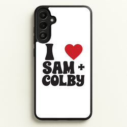 I Love S & C  - Sam And Colby Phone Case for Galaxy A34