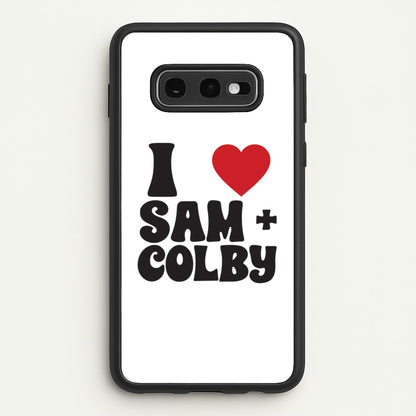 I Love S & C  - Sam And Colby Phone Case for Galaxy S10e