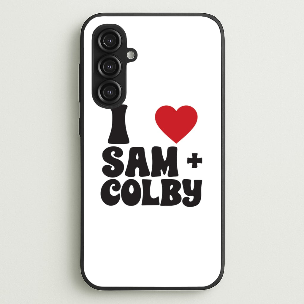 I Love S & C  - Sam And Colby Phone Case for Galaxy S23FE