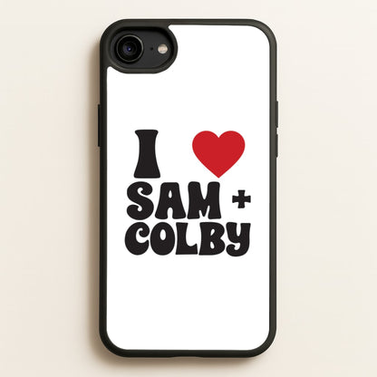 I Love S & C  - Sam And Colby Phone Case for iPhone 6 / 7 / 8 / SE