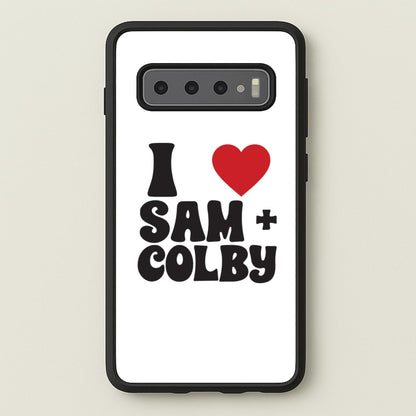 I Love S & C  - Sam And Colby Phone Case for Galaxy S10