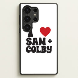 I Love S & C  - Sam And Colby Phone Case for Galaxy S25 Ultra