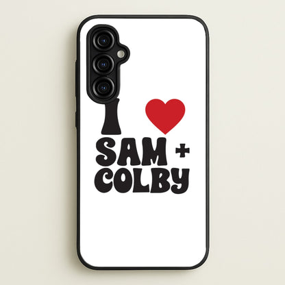 I Love S & C  - Sam And Colby Phone Case for Galaxy A54