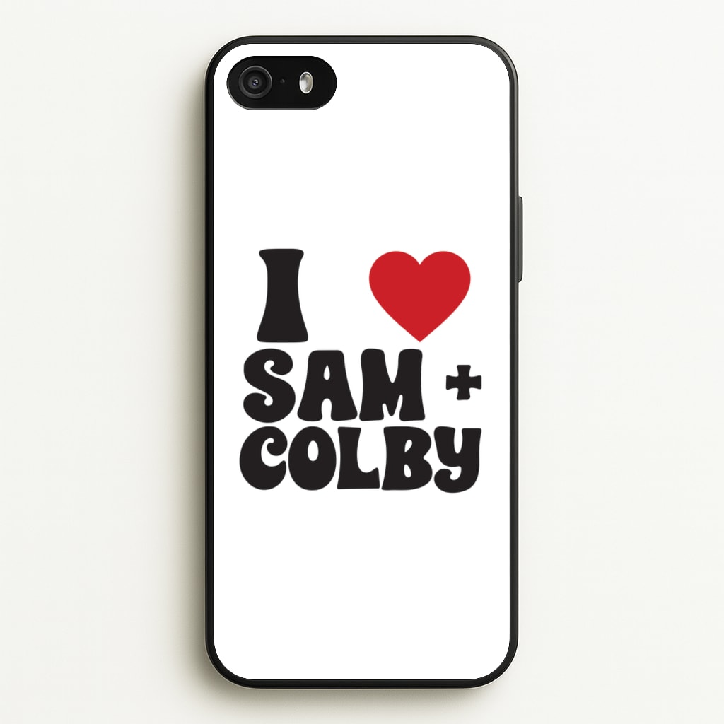 I Love S & C  - Sam And Colby Phone Case for iPhone 5 / 5s / SE 2016