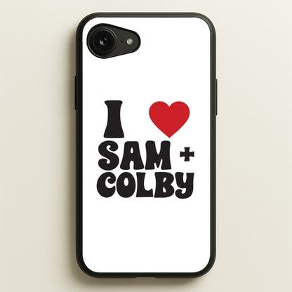 I Love S & C  - Sam And Colby Phone Case for iPhone 16e