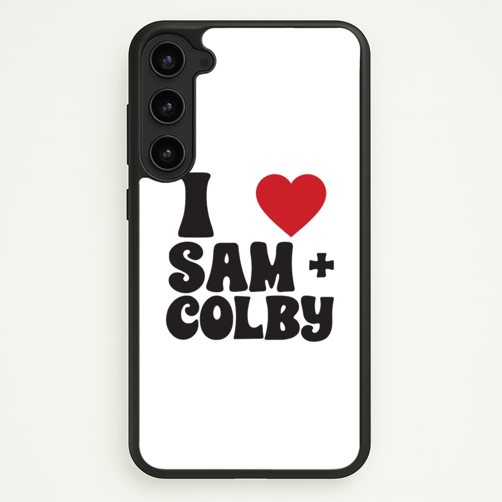 I Love S & C  - Sam And Colby Phone Case for Galaxy S23 Plus