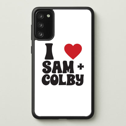 I Love S & C  - Sam And Colby Phone Case for Galaxy A41