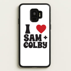 I Love S & C  - Sam And Colby Phone Case for Galaxy S9