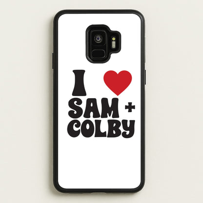 I Love S & C  - Sam And Colby Phone Case for Galaxy S9