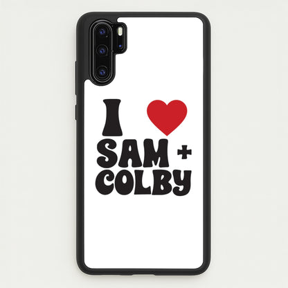 I Love S & C  - Sam And Colby Phone Case for Huawei P30 Pro