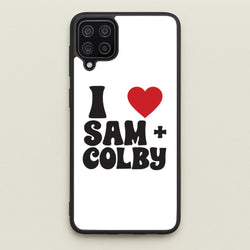 I Love S & C  - Sam And Colby Phone Case for Galaxy A12