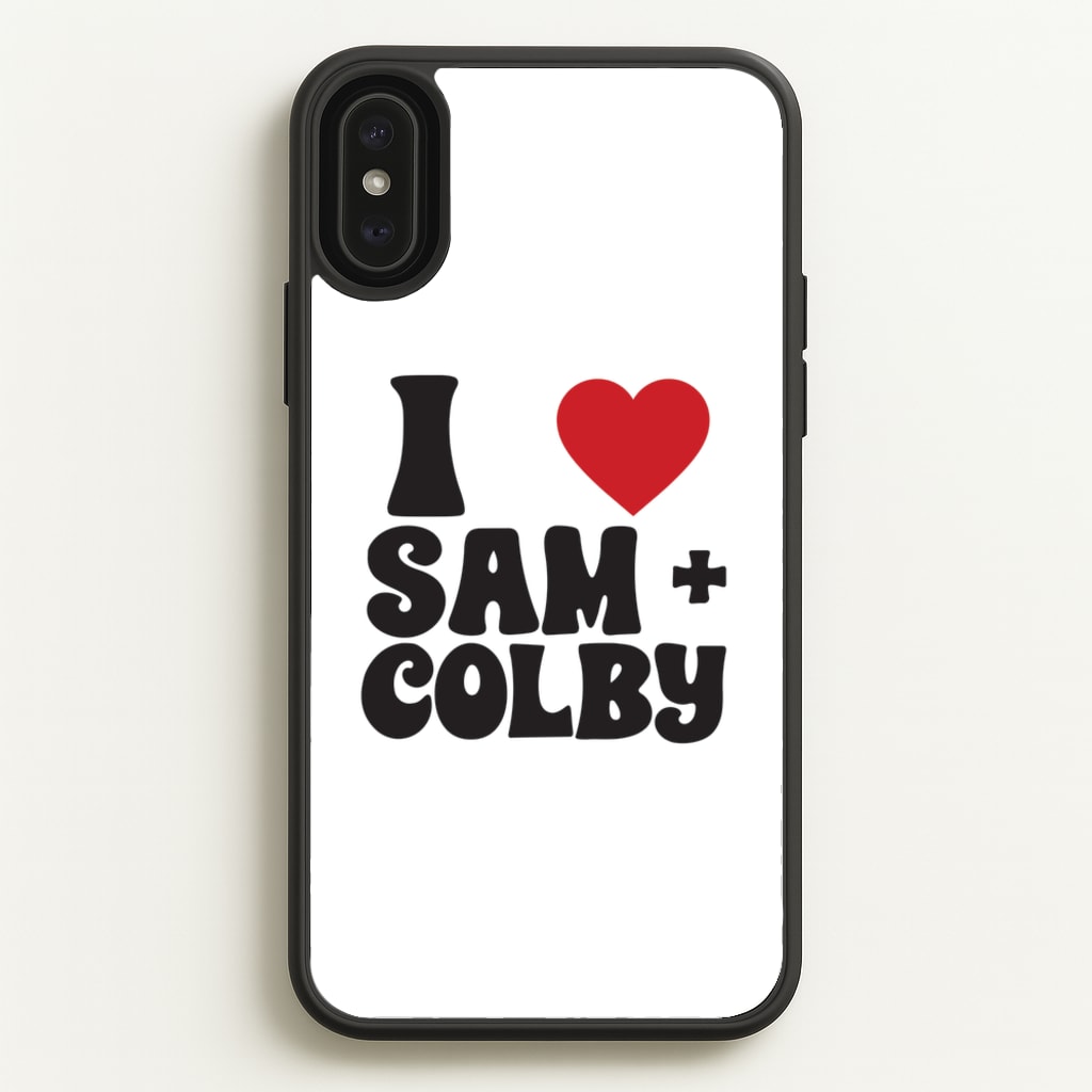 I Love S & C  - Sam And Colby Phone Case for iPhone XS Max