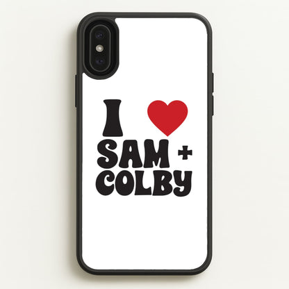 I Love S & C  - Sam And Colby Phone Case for iPhone XS Max