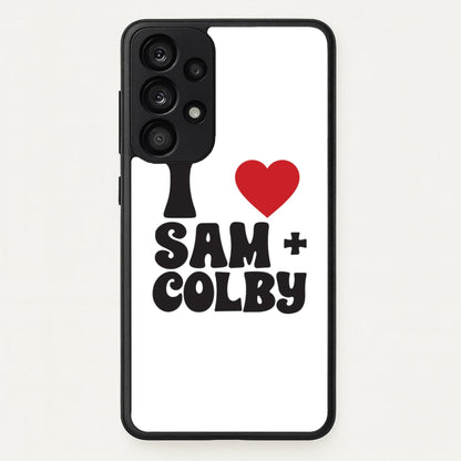 I Love S & C  - Sam And Colby Phone Case for Galaxy A53