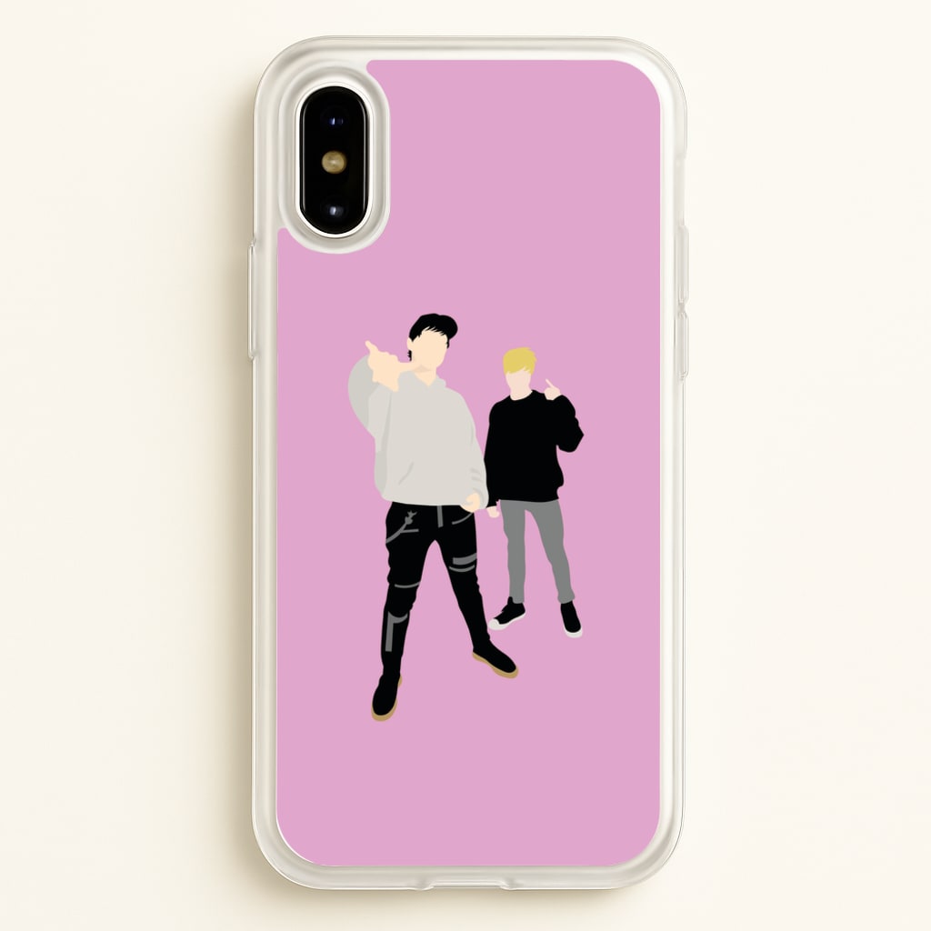 Standing - S & C  - Sam And Colby Phone Case for iPhone X / XS