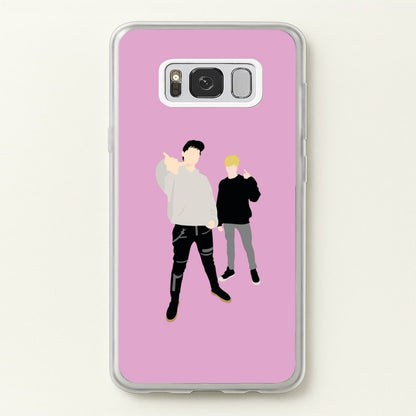 Standing - S & C  - Sam And Colby Phone Case for Galaxy S8