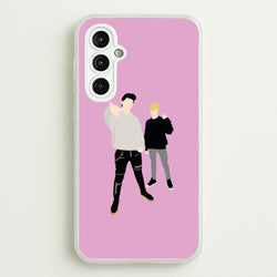 Standing - S & C  - Sam And Colby Phone Case for Galaxy A14