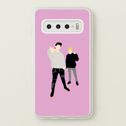 Standing - S & C  - Sam And Colby Phone Case for Galaxy S10