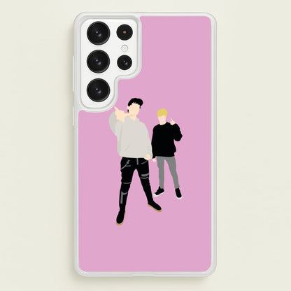 Standing - S & C  - Sam And Colby Phone Case for Galaxy S22 Ultra