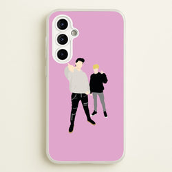 Standing - S & C  - Sam And Colby Phone Case for Galaxy A54