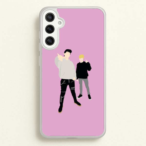 Standing - S & C  - Sam And Colby Phone Case for Galaxy A36