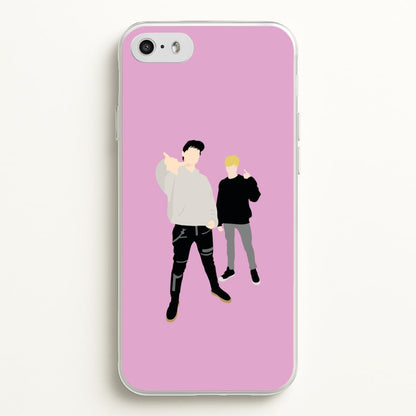 Standing - S & C  - Sam And Colby Phone Case for iPhone 5 / 5s / SE 2016