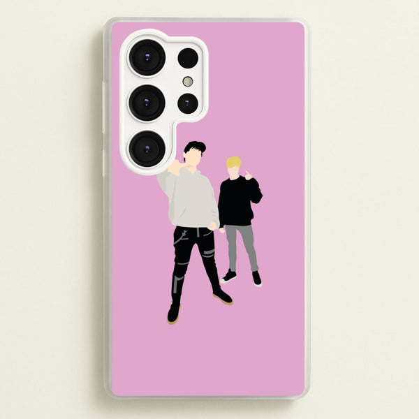 Standing - S & C  - Sam And Colby Phone Case for Galaxy S25 Ultra