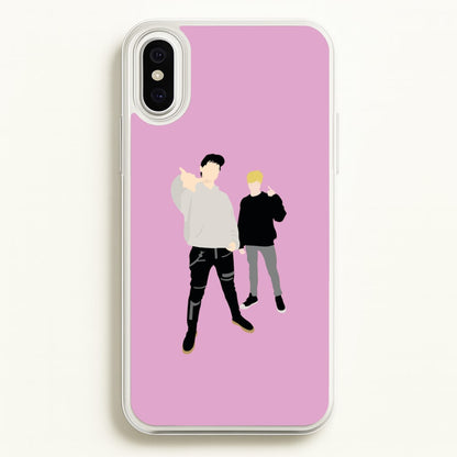 Standing - S & C  - Sam And Colby Phone Case for iPhone XS Max