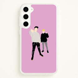 Standing - S & C  - Sam And Colby Phone Case for Galaxy S23