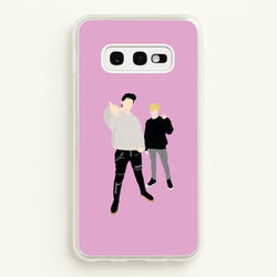 Standing - S & C  - Sam And Colby Phone Case for Galaxy S10e