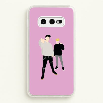 Standing - S & C  - Sam And Colby Phone Case for Galaxy S10e