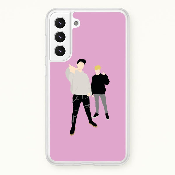 Standing - S & C  - Sam And Colby Phone Case for Galaxy S21 Plus